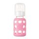 LifeFactory Glass Baby Bottle Pink 4oz 120ml