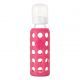LifeFactory Glass Baby Bottle Raspberry Pink 9oz 250ml