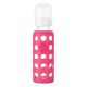 LifeFactory Glass Baby Bottle Raspberry Pink 9oz 250ml