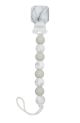 Loulou Lollipop Pacifier Clip - Lolli Gem Marble Grey