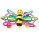 Manhattan Toy Winkel Bee Rattle and Sensory Teether Baby Toy