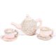 Mon Ami Floral Stuffed Toy Tea Set