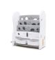 iFam Design Open Book Shelf_3Level - White/Gray