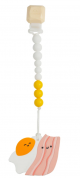 Loulou Lollipop Silicone Teether Set - Bacon & Egg