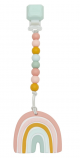 Loulou Lollipop Silicone Teether Set - Pastel Rainbow