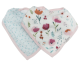 Loulou Lollipop Bandana Muslin Bib 2-Pieces Set - Rosey Bloom