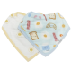 Loulou Lollipop Bandana Muslin Bib 2-Pieces Set - Breakfast Blue