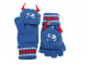 FlapjackKids Knitted Fingerless Gloves with Mitten Flap - Monster Large (4-6Yrs)