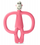 Matchstick Monkey Monkey Silicone Teether with BioCote in Pink