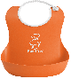 BabyBjorn Soft Bib - Orange 4 Months+