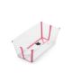 Stokke Flexi Bath Bundle with Heat Sensitive Plug V2 - Transparent Pink @