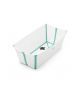 Stokke Flexi Bath Bundle with Heat Sensitive Plug V2 - White Aqua