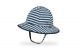 Sunday Afternoon Infant Sunskipper Bucket Hat Navy Stripe Captain's Navy 6-12m