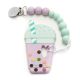 Loulou Lollipop Bubble Tea Teather Lilac Mint with holder set