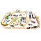 Tender Leaf Toys Mountain View Wooden Train Set 115 Pieces