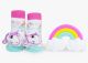 Waddle Baby Rattle Sock & Silly Chew Teether Gift Set 0-12m - Unicorn