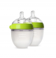 COMOTOMO  Silicone Baby Bottle Pack Green 2 x 150ml - Slow Flow
