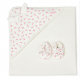 Petit Bateau Organic Hooded Towel 2 Pieces Gift Set- Pink