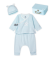 Petit Bateau Ensemble Sleepsuit 4 Pieces Gift Set Blue