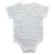 Aden & Anais Short Sleeve Kimono Body Suit - Grey Stripe (0-3m)