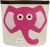 3 Sprouts Storage bin elephant Pink