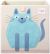 3 Sprouts Storage Box - Cat Blue