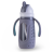 Drinkadeux Sip Jr. 6 oz. Glass Bottle w/Silicone Sleeve, Straw & Handles, Grey