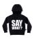 Nununu Say What Fluffy Hoodie Black