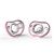 Nanobebe Flexy Pacifier Twin-Pack 0-3m - Pink