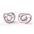 Nanobebe Flexy Pacifier Twin-Pack 0-3m - Pink