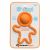 Fat Brain Toys Lil Dimpl Toy - Orange 0m+