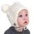 Jan & Jul Kids Knit Winter Earflap Hats - Cream Bear M