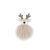 Mon Ami Taupe Reindeer Ornament