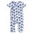 Aden & Anais Short Sleeve Kimono One-Piece - Cubic Indigo Shibori (3-6m)