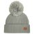 Babyfied Apparel PomPom Toque - Light Grey - 0-6M