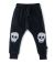 Nununu Water Skull Patch Baggy Pants Black