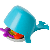 boon CHOMP Hungry Whale Bath Toy