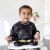 Bumkins Sleeved Bib - Mickey Mouse Icon B&W