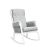 Dutailier Margot Rocker - 5309 Light Grey - 10 White