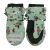 Flapjackkids Water Repellent Ski Mittens - Bear Green - Medium 2-4Y