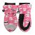 Flapjackkids Water Repellent Ski Mittens - Cat Pink - Large 4-6Y+