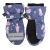FlapjackKids Water Repellent Ski Mittens - Unicorn Indigo - Large 4-6 years