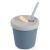 Haakaa Silicone Sippy Straw Cup Bluestone