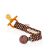 Hevea Natural Pacifier Holder Brown Organic