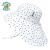 Jan & Jul Kids Sun Hat Cotton Adventure Hat - Dots with White Trim - M