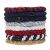 L.Erickson Grab & Go Ponytail Holders Set of Eight - Americana