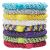 L.Erickson Grab & Go Ponytail Holders Set of Eight - Tropics