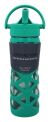 LifeFactory Axis Straw Cap Glass Bottle Aquatic Green 16oz 475ml