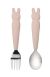 Loulou Lollipop Kids Spoon and Fork Set - Born To Be Wild - Bunny