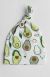 Loulou Lollipop Top Knot Beanie in Tencel - Avocado  0-6M
